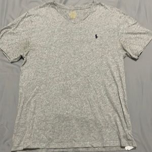 Boys Polo Ralph Lauren Grey V-Neck T-shirt